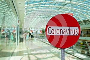 Stay at home due to coronavirus concept