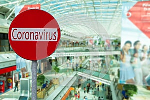 Stay at home due to coronavirus concept photo