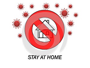 Stay at home due to COVID-19 outbreak