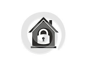 Stay home icon. Vector illustration, flat design.