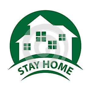 Stay Home Logo Design During Pandamic