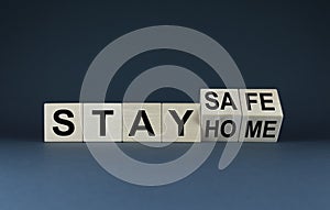 Stay home - stay safe. Concept of lockdown and curfew