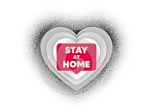 Stay home slogan. Coronavirus, COVID 19 quote. Vector