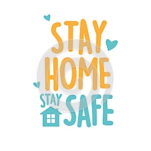 Stay at home stay safe logo