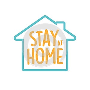 Stay at home stay safe logo