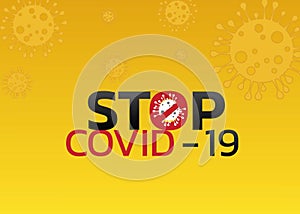 Stay Home. Stop coronavirus covid19 virus.