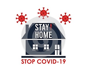 Stay at home to stop the covid19 signal