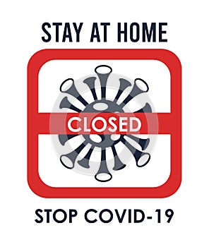 Stay at home to stop the covid19 signal