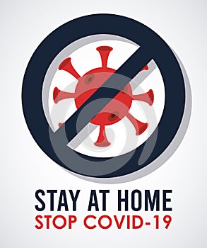 Stay at home to stop the covid19 signal