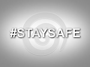 Stay Safe Hashtag Covid19 Health & Medical Illustration