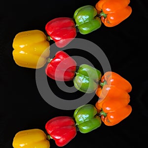 Stay together-stay connected. Colorful image with black background creating an inspirational and motivational image.