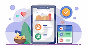 Stay on top of your pets health and nutrition with a tracking app that offers daily and weekly summaries of their food photo