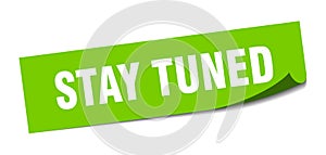 stay tuned sticker.