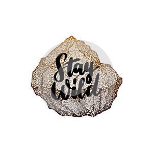 Stay Wild Stone Dotwork