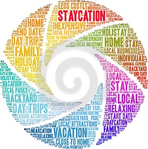 Staycation Word Cloud