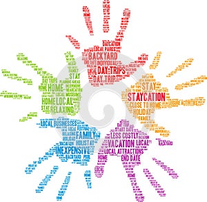 Staycation Word Cloud