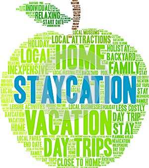 Staycation Word Cloud