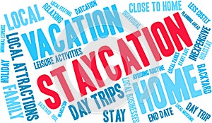 Staycation Word Cloud