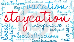 Staycation Word Cloud