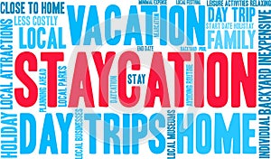 Staycation Word Cloud