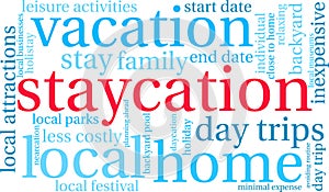 Staycation Word Cloud