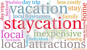 Staycation Word Cloud