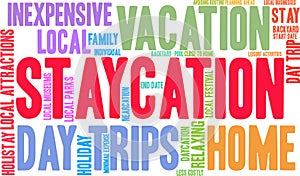 Staycation Word Cloud