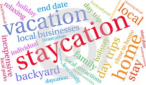 Staycation Word Cloud
