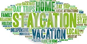 Staycation Word Cloud