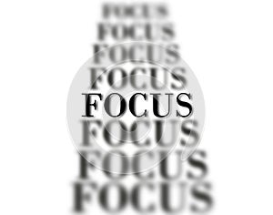 Staying in Focus Words Blur for Business or Success