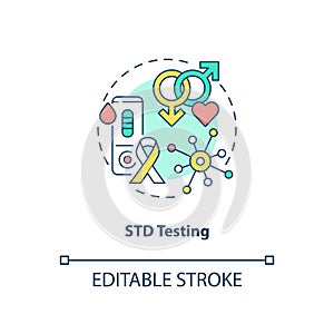 STD testing concept icon