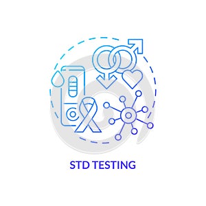 STD testing concept icon