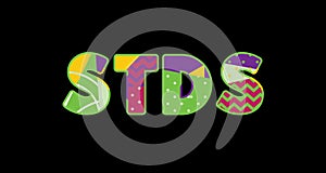 STDs Concept Word Art Illustration