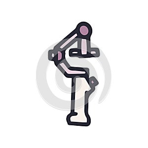 steadicam color vector doodle simple icon design