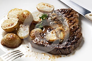 Steak with Anchovy Butter photo