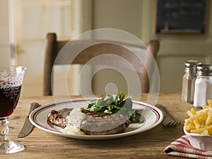 Steak Frite with Bearnaise Sauce photo