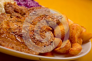 Steak with potatoes