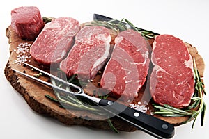 Steak raw. Barbecue Rib Eye Steak, dry Aged Wagyu Entrecote Steak