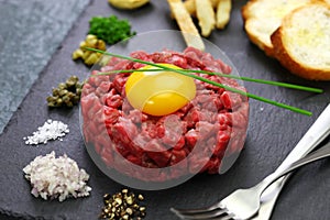 Steak tartare, tartar steak