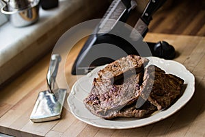 Steak with tenderizer