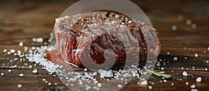 Steak on Wooden Cutting Board