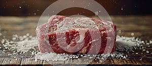 Steak on Wooden Cutting Board