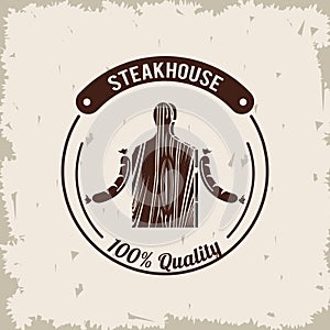 Steakhouse bbq poster