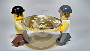 Steal Golden Bitcoin money robbery