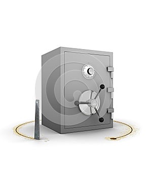 Stealing a safe - concept for theft