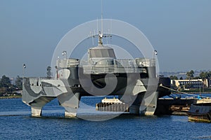 Stealth Boat docked