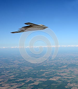 Stealth bomber in flight photo