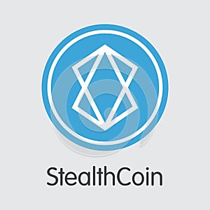 Stealthcoin cryptocurrency. Vector XST Symbol.