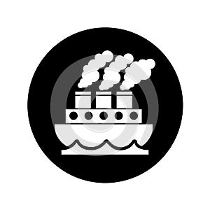 Steam boat isolated icon