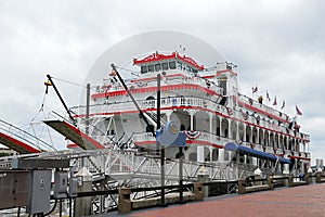 Steam Boat at the Riverfront in Savannah, Georgia